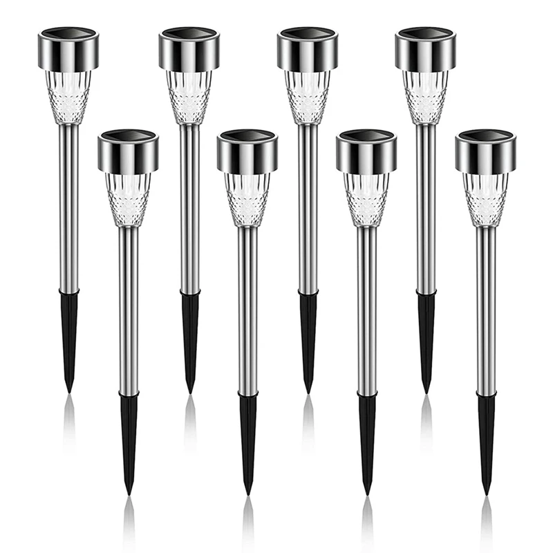 

Ultra Bright Solar Lights Outdoor Waterproof 8 Pack, Solar Outdoor Lights Auto On/Off, LED Garden Lights