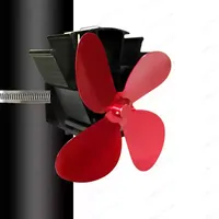 4 Blade Fireplace Fan Wall Hanging Heat Powered Stove Fan Powered Wood Stove Fan Used For Wood/Log Burner Fireplace Eco Friendly