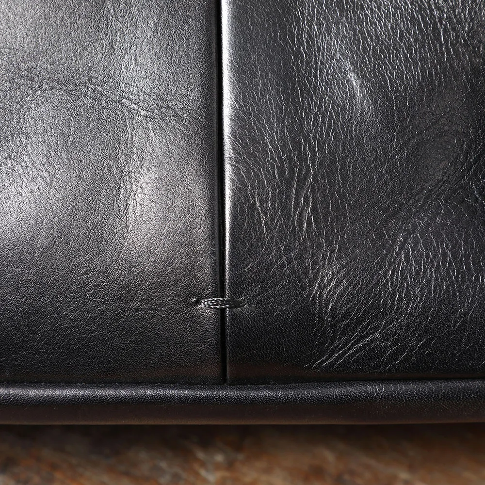 S.WORKER Echtleder Herren-Umhängetasche, Crossbody-Taschen, einfache Messenger-Taschen, Rindsledertasche, pflanzlich gegerbte Mode, lässig. – Detail 13