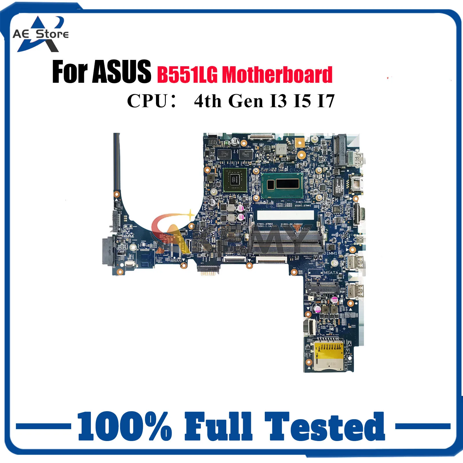 

B551LG Материнская плата для ноутбука ASUS ExpertBook B551L B551LG Материнская плата для ноутбука с процессором I3 I5 I7 100% тестирование ОК быстрая доставка stk