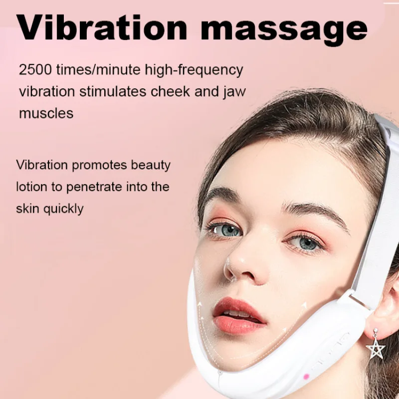 Dispositif de mise en forme du visage à microcourant pour femmes, dispositif de beauté du visage en V, chargeur USB, masseur Facial haute fréquence