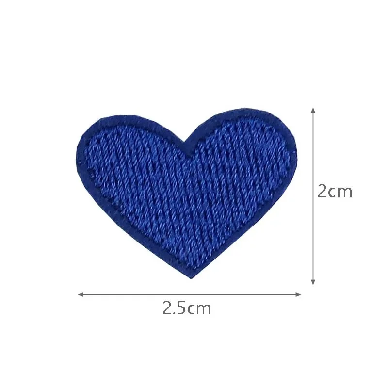 15pcs Patches Heart For Clothing Kids Iron On Lot Sew Parches Thermocollant Embroidered Bulk Pink Red Blue Black Cute Small Pack