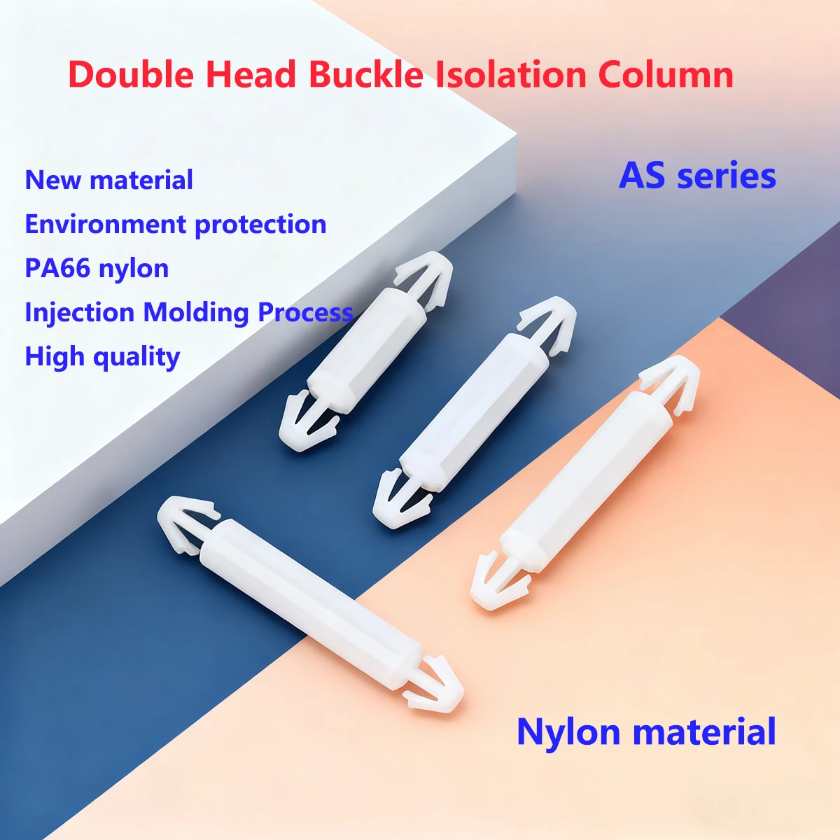 Nylon Double Head Buckle Isolation Column Pc Circuit Board Plastic Bracket Aircraft Head Fixing Column