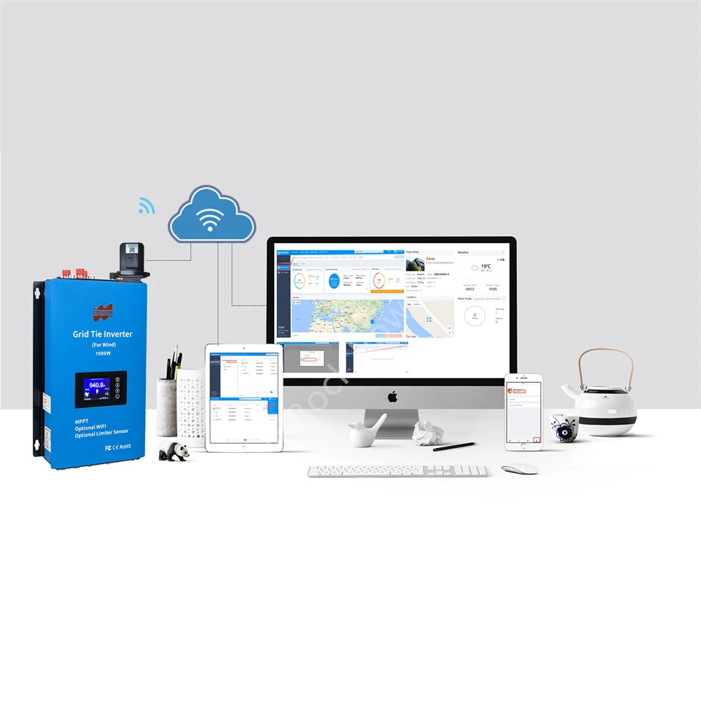 Picture 3: 1000W Wind Grid Connected Micro Inverter, Automatically Matching 120V and 230V, Optional WIFI and Current Limiting Function