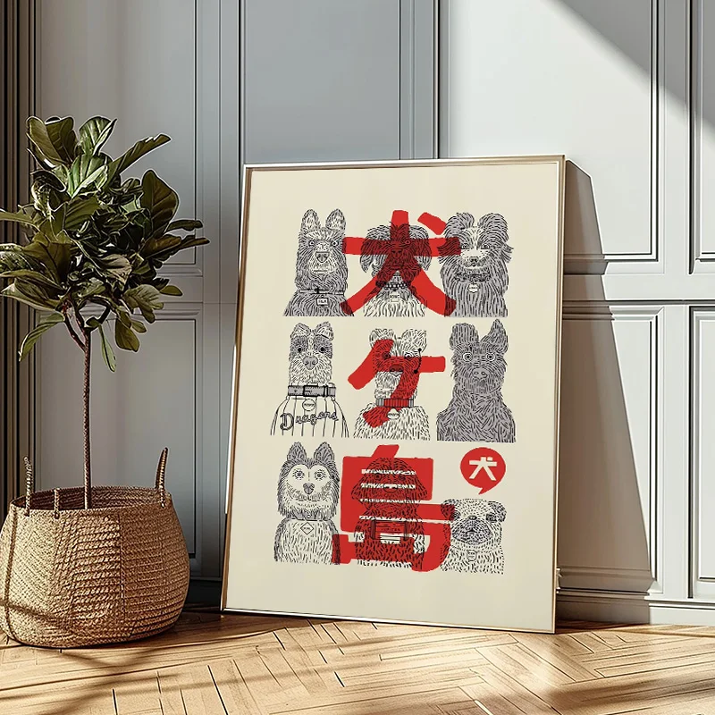 ويس أندرسون غطاء الفيلم الكلاسيكي المشارك جراند بودابست فيلم قماش اللوحة طباعة الحد الأدنى جدار ديكور المنزل هدايا العيد #3