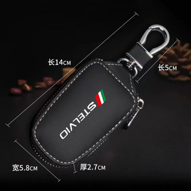 Car key pack leather remote control protective case for key case for Alfa Romeo STELVIO Car Accessories