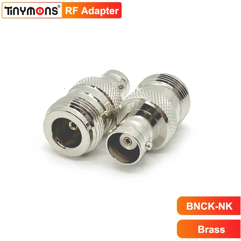 Brass RF coaxial Connector BNC Female Jack to N Female Jack Adapter Low Loss for WiFi Radio Antenna