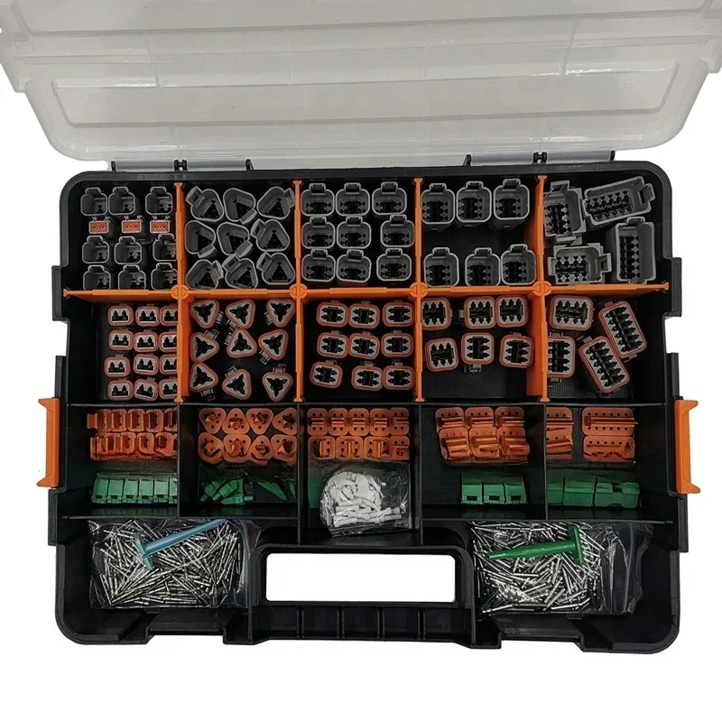 450 pcs Deustch DT automotive connectors full Kit Stamped Contacts plug case with removal tool 0411-310-1605 0411-291-1405