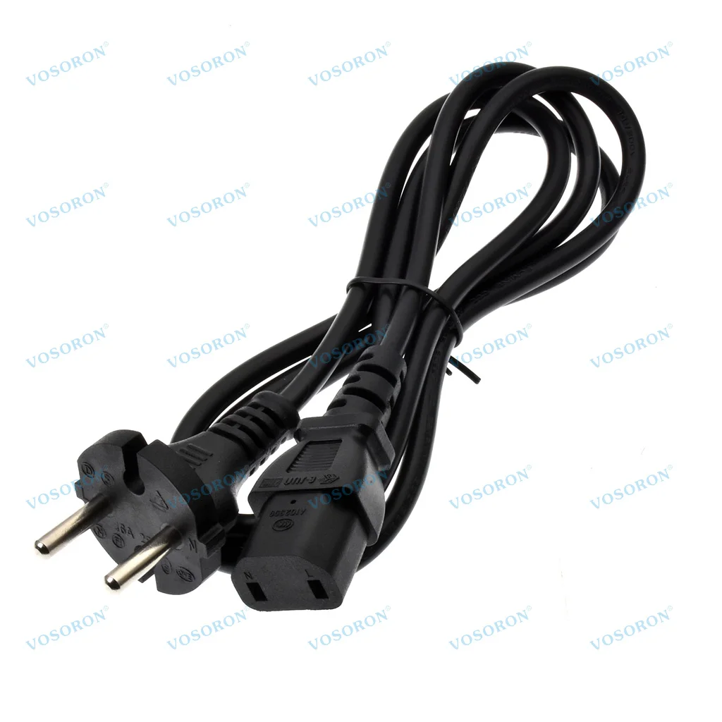 EU CEE7/17 2 Pin Male to IEC 320 C17 Female Power Cord H03VV-F 2x0.75mm²