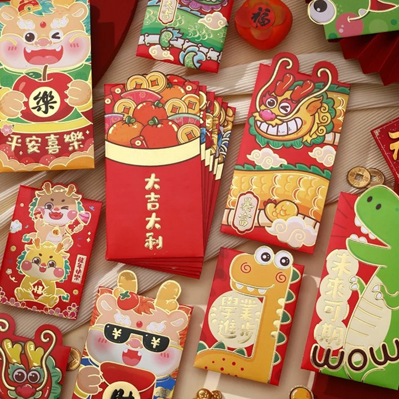 Three-dimensional Red Envelope Three-dimensional Cute Red Envelope Creativity Cartoon Design Li Shi Feng New Years Gift Cute