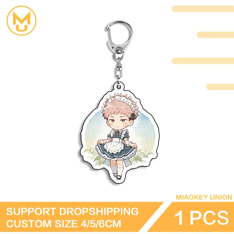 Amusing Itadori Yuji Double Sided Acrylic Key Chains Trendy Charming Versatile Ingenious Fashion Exclusive Design Jewelry