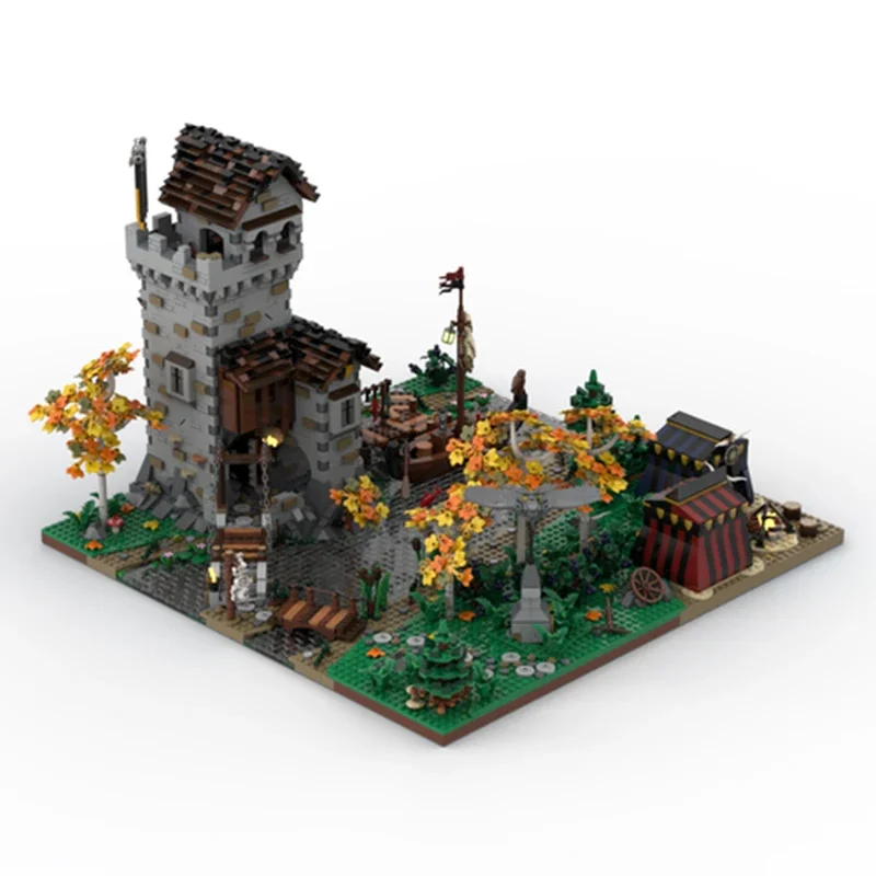 medieval water castle bricks medieval water castle blocks modular dock trading area	bricks dock market blocks modular	gift moc