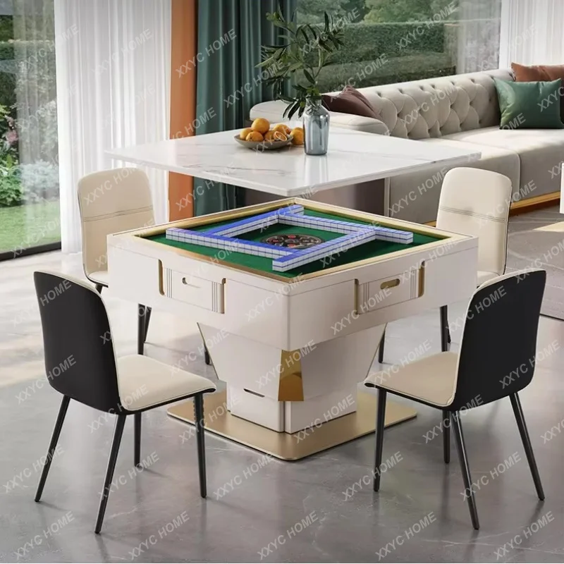 XXIntelligent Automatic Mahjong Table Dining Table Double-Use Electric Lifting