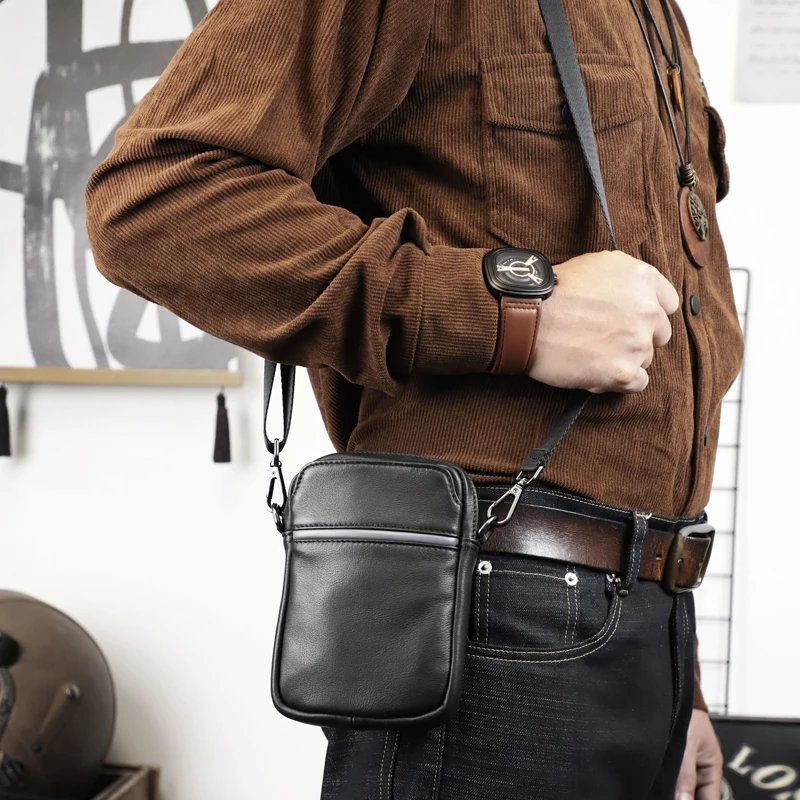 new-men's-genuine-leather-waist-packs-bag-phone-pouch-bags-men-handbag-bag-small-chest-shoulder-belt-bag-crossbody-leather-bags