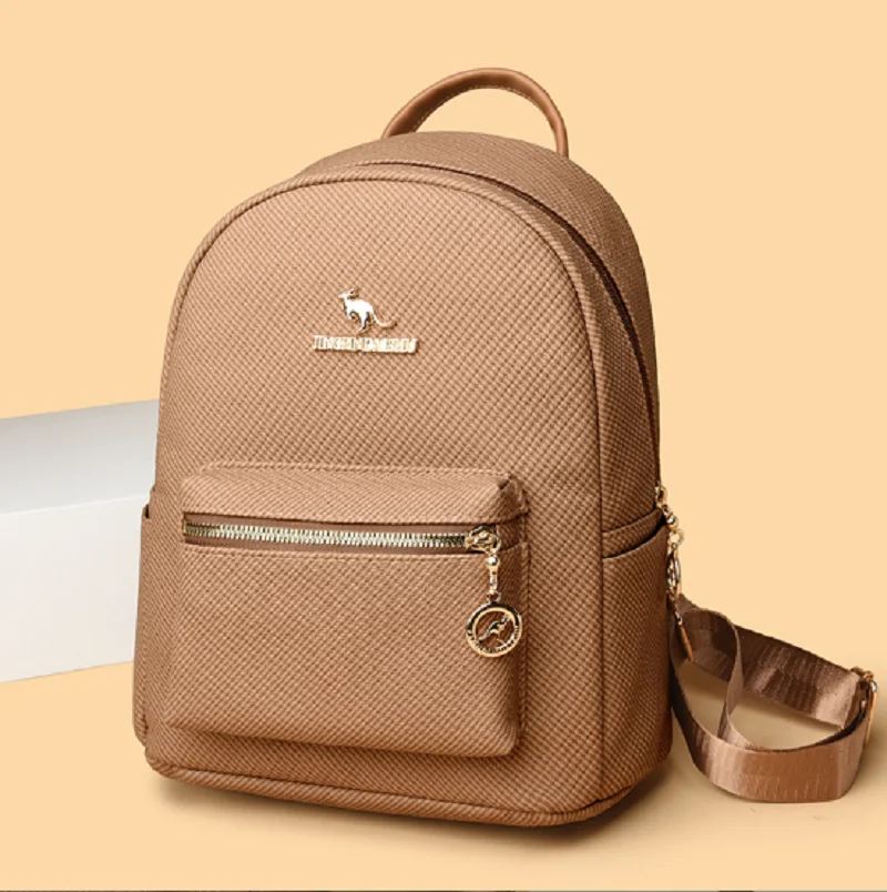 Tas Ransel Kulit Fashion Terbaru 2025 Tas Selempang Wanita Kasual Kapasitas Besar Tas Tote Tas Sekolah Tas Ransel Crossbody