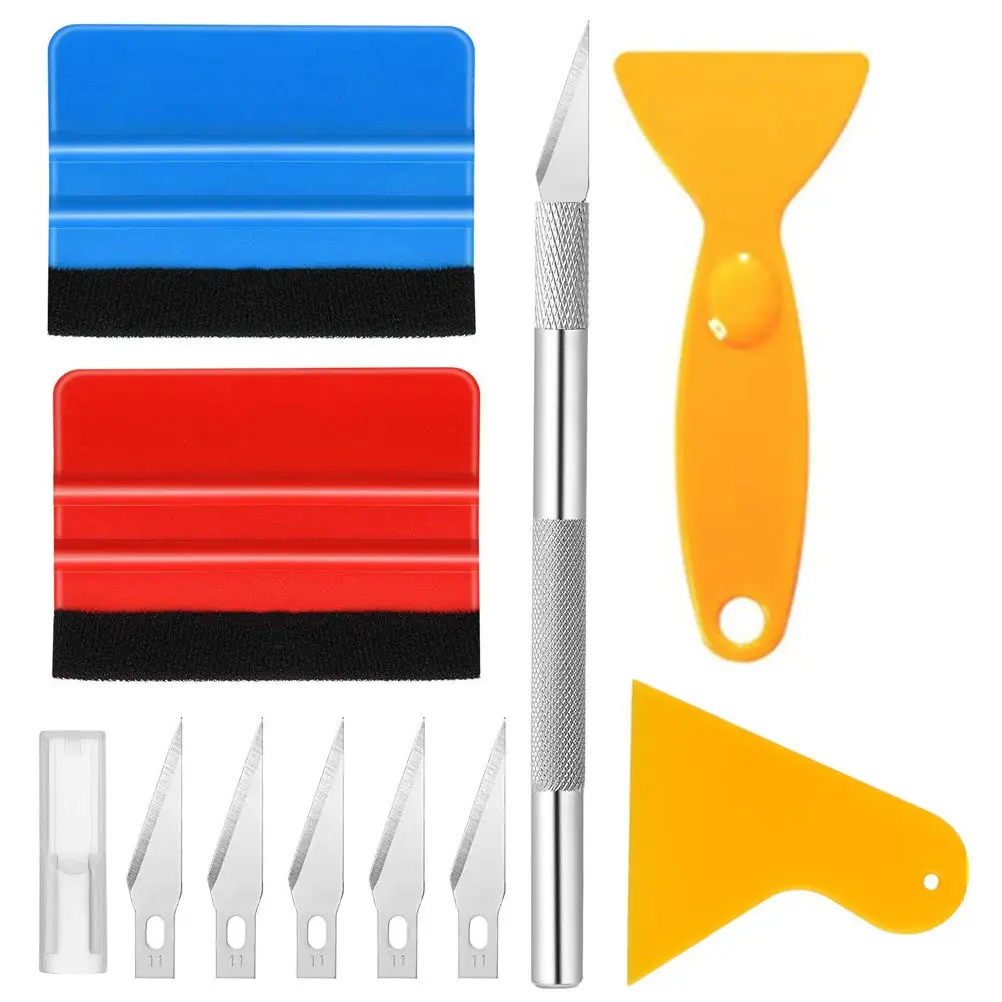 

1Set Car Film Installing Tool Kit Vinyl Wrap Application Tools for Window Tint Film Vinyl Decal Wallpaper Auto DIY Project