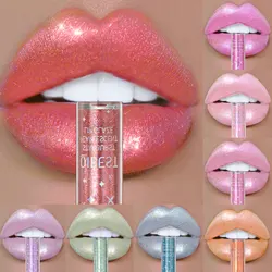 Qibest Diamant Glanzende Lipgloss Hydraterende Langdurige Waterdichte Glitter Lippenstift Lippen Make-Up Crystal Lip Tint Blam Cosmetisch