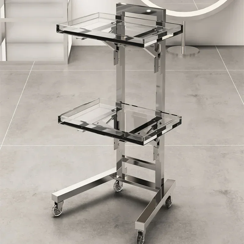 

Organizer Trolley Wheels Auxiliary Cart Hairdresser Medical Salon Spa Iron Hair Luxury Cosmetics Living Room Hotel Bar