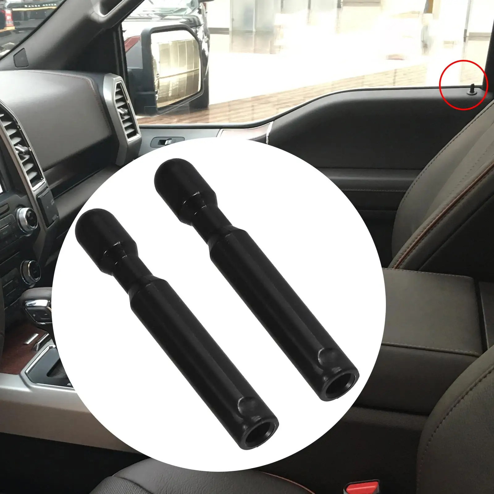 Car Door Lock Knob Pin PP Material 6cm Automobile Replacement Parts Easy Install for Raptor F150 Explorer Taurus Interior Use