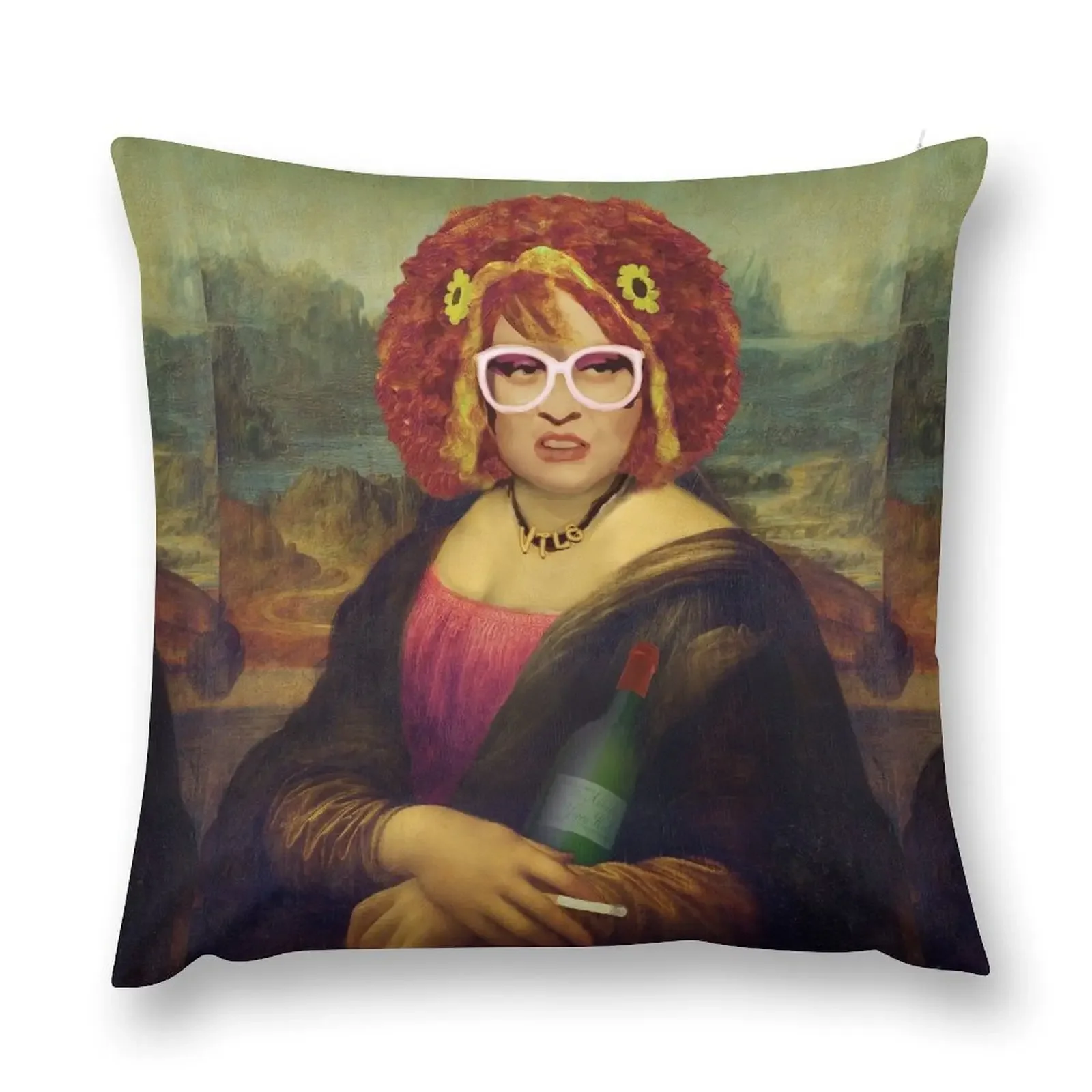 Moaner Linda (No Gold Frame) Throw Pillow Christmas Cushion For Home Couch Cushions pillow