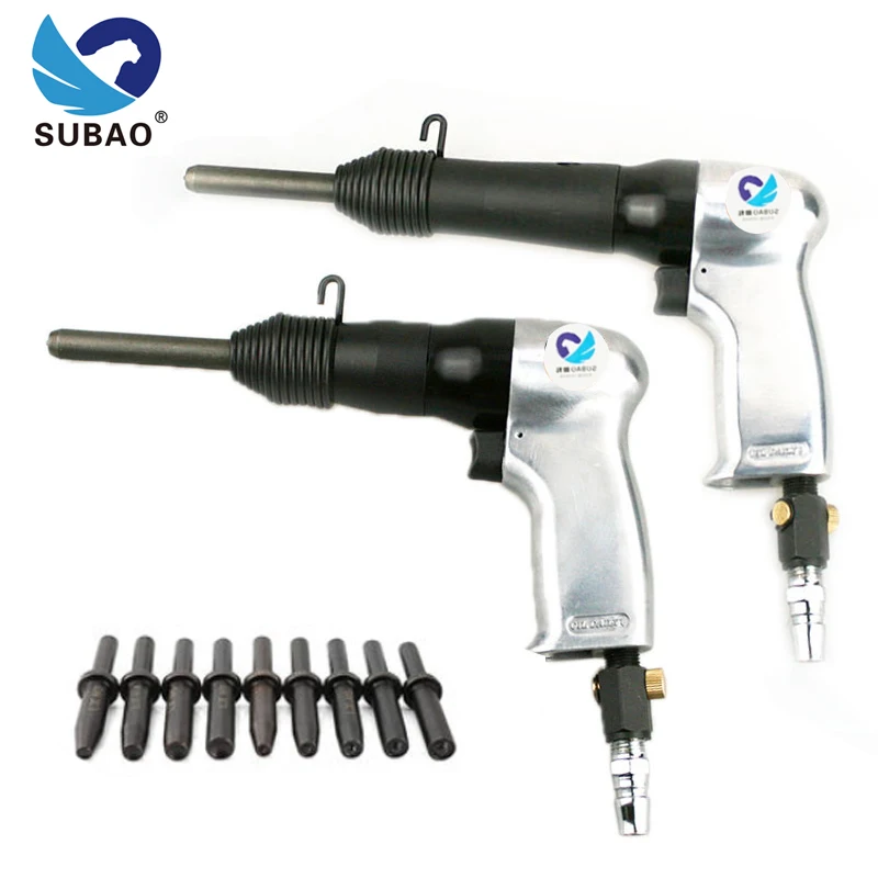 SUBAO MK9 Pneumatic rivet gun semi-solid hollow air road gun advertising rivet wooden hammer rivet sign tool