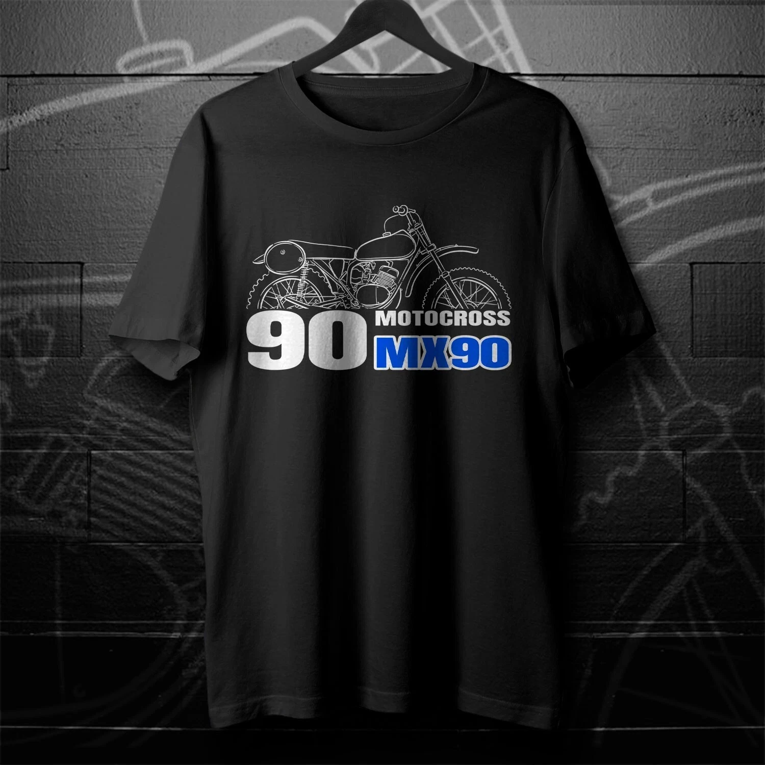 

2025 Summer Cotton Crew Neck Short Sleeve High Street Men's and Women's MX90/MX100 Motorcycle Riding Enthusiasts T-Shirt Top