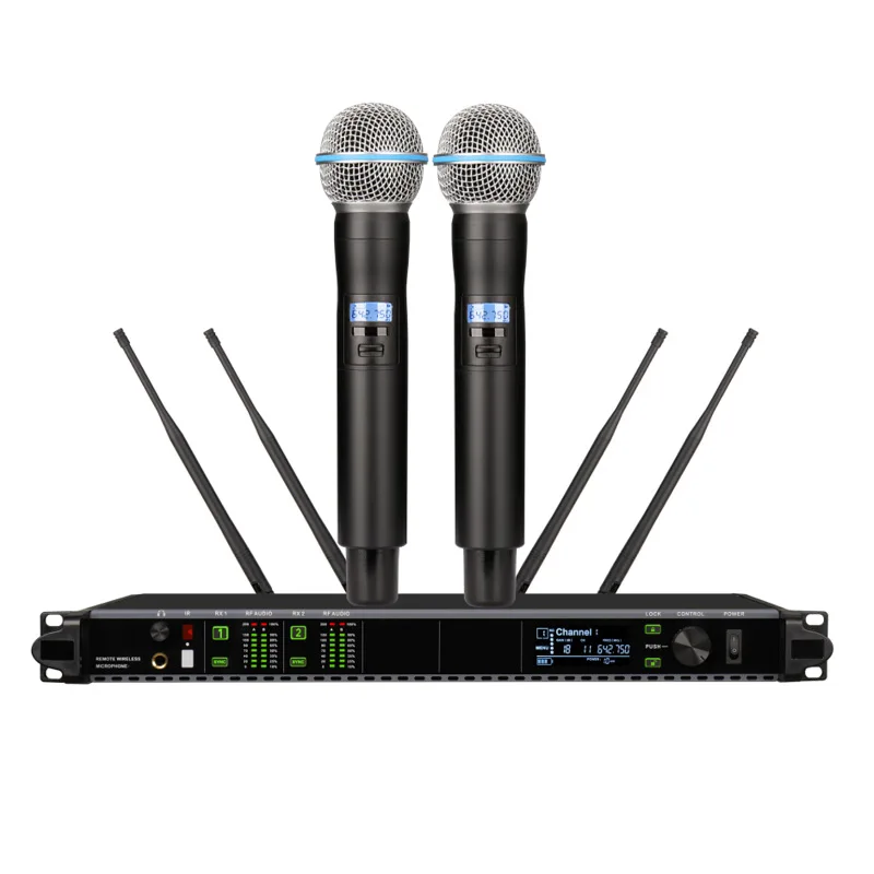 Host microphone one to four handheld microphone, gold-plated microphone concert microphone