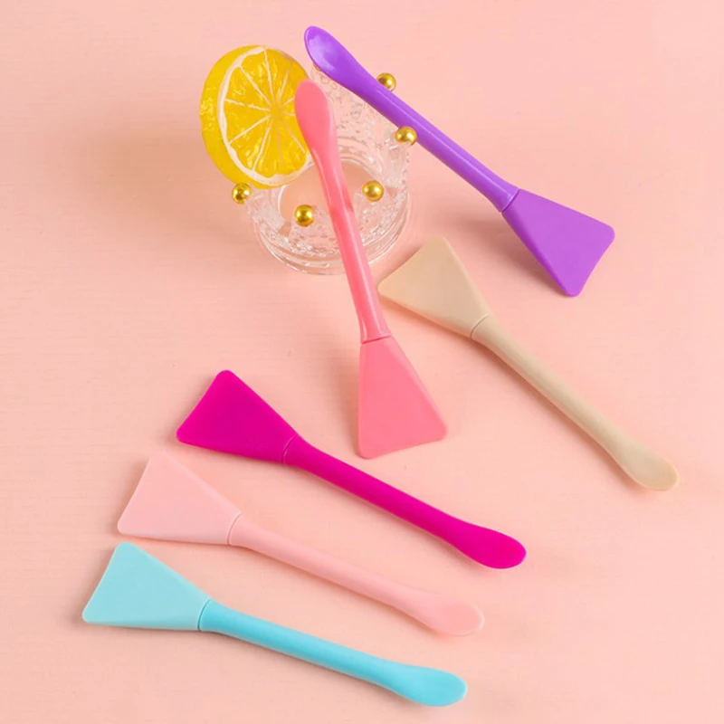 Facial Face Stick DIY Face Brush Spatula DIY Masque Brush Safe Comfortable Silicone Masque Stirring Stick for Girl Skin Care