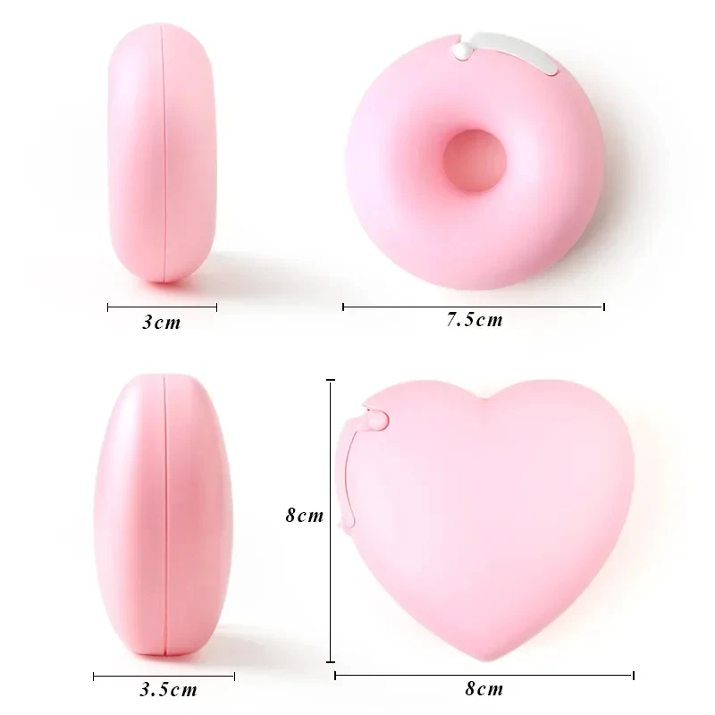 Non-woven Silicone Gel Tape Breathable Sensitive Resistant Under Eye Pad Patch Color Heart/Donut Shape Tape Cutter Makeup Tools