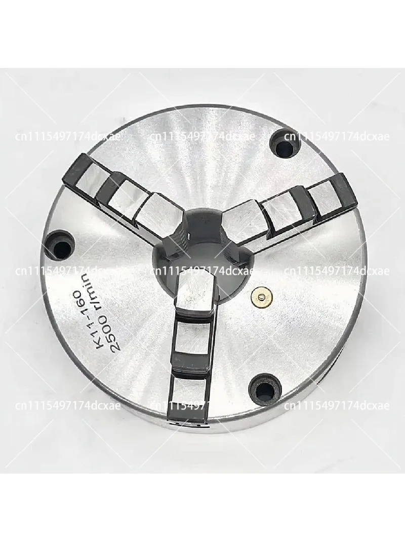 Metal 3 Jaw Self-Centering Lathe Chuck 160mm Front Mount with 3 Holes for Woodworking Turning