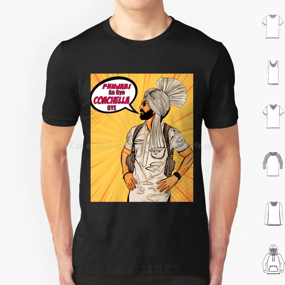 Punjab Superstar Diljit Dosanjh T Shirt Cotton Men Women Diy Print Diljit Dosanjh Punjabi Music Punjabi Actor Bollywood Singer