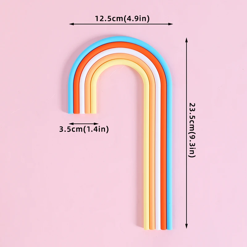 Regenbogen-Kuchenaufsatz, buntes Regenbogen-Thema, Kuchendekorationszubehör für Jungen oder Mädchen, Geburtstagsfeier und Hochzeit, Babyparty-Dekoration – Detail 19