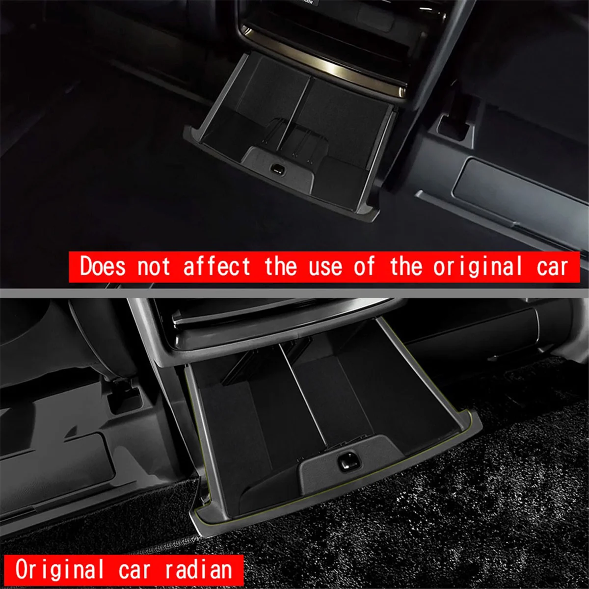 صندوق تخزين مخرج الهواء الخلفي للسيارة بقوة ملحقات داخلية لسيارة Toyota Alphard Vellfire 40 Series 2023+ RHD