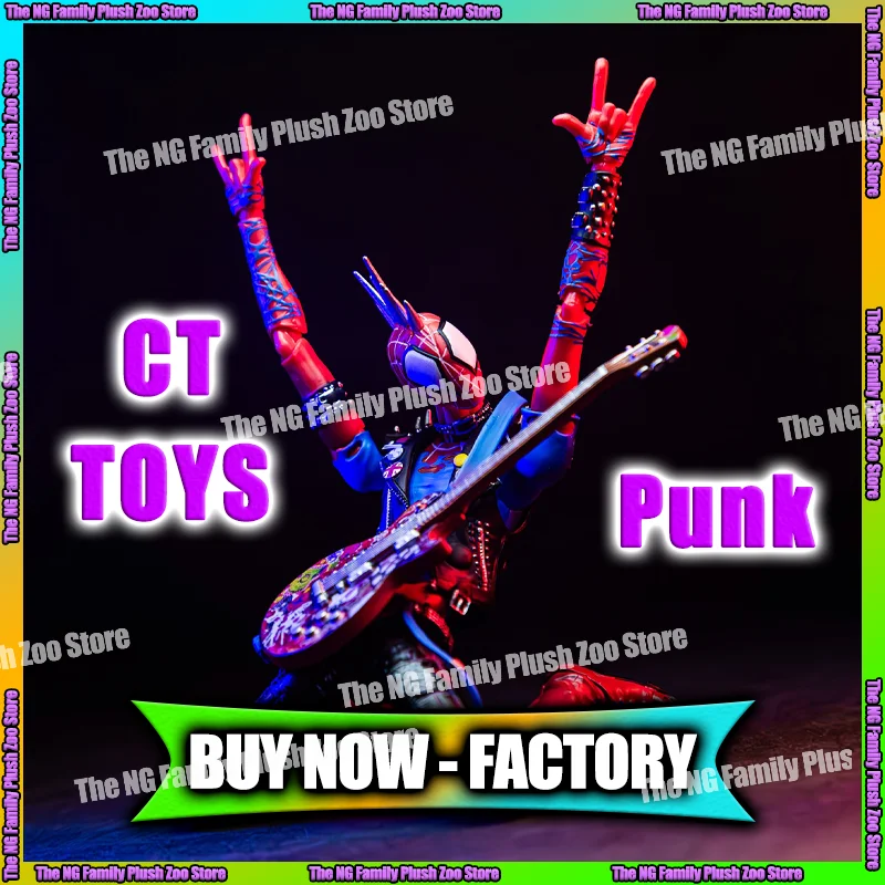 

In Stock Ct Toys Spiderman Punk Figure Spider-Punk Spider-Man Across The Spider-Verse Anime Action Figure Model Statue Gift Toys