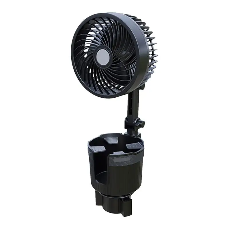 USB Fan For Car Air Circulation Fan With Drink Holder 6 Inch Cup Holder Car Fan Portable Fan Cooling Fan Automobile Fan For RV