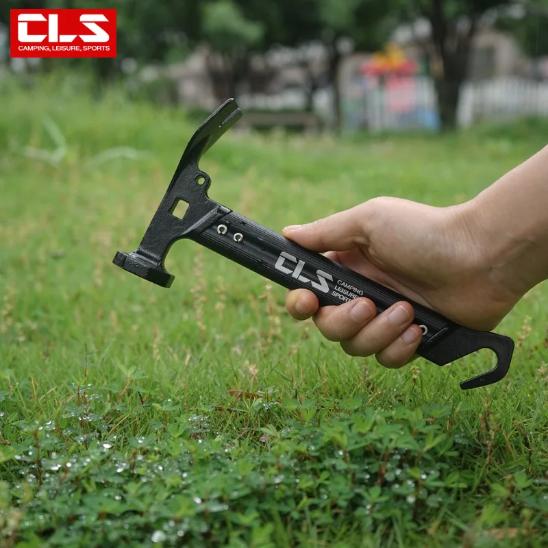 New outdoor mini tent hammer multi-functional stainless steel aluminum alloy handle camping canopy hammer small hammer