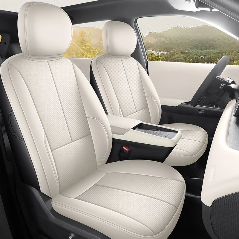 5 Seats Full Surround Leather Car Seat Covers Fit Dongfeng Vigo Nammi 06 Waterproof Anti-slip Comfort Auto Seat Protector