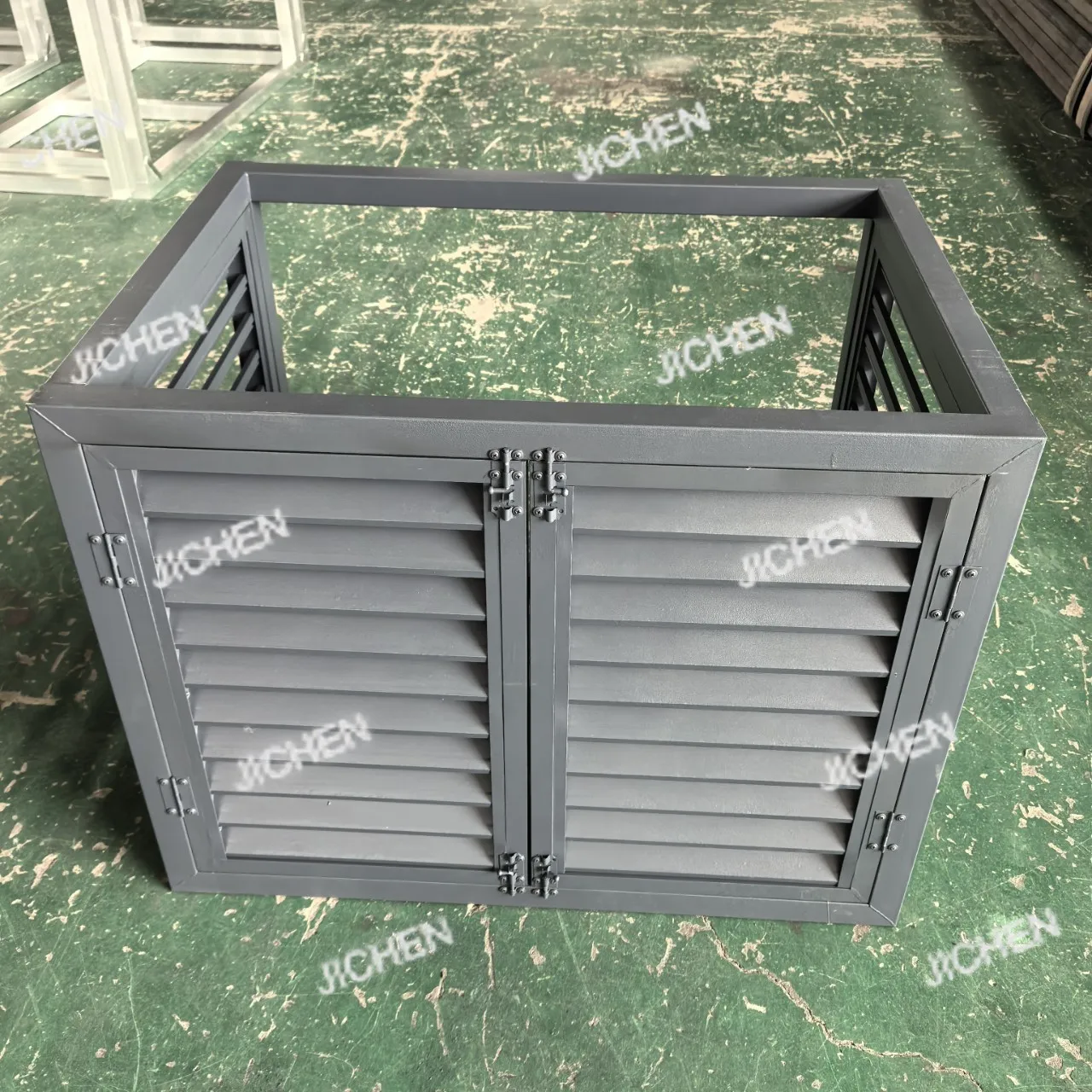 

Blind curtain fire vent, ventilation port electric manual rainproof louvers trend aluminum alloy louvers