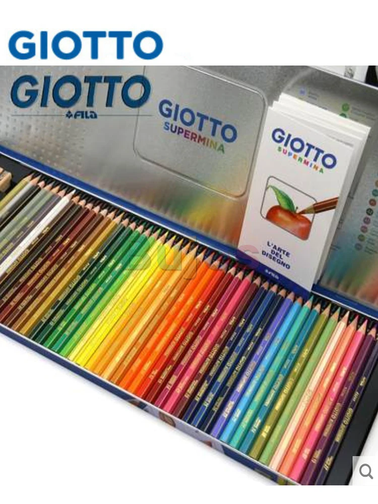 Giotto Supermina 46 Colored Pencils,Professional Art Oily Colored