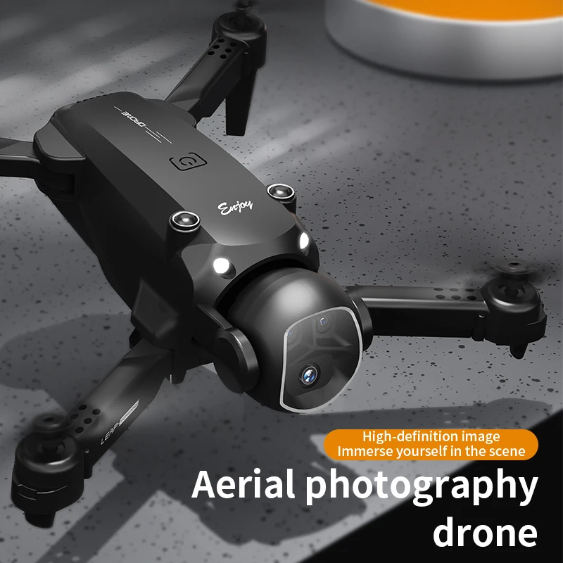 High - Performance Four - Axis Remote Control Drone - Dual Lens, 360° Roll, Optical Flow Hover & Foldable Design