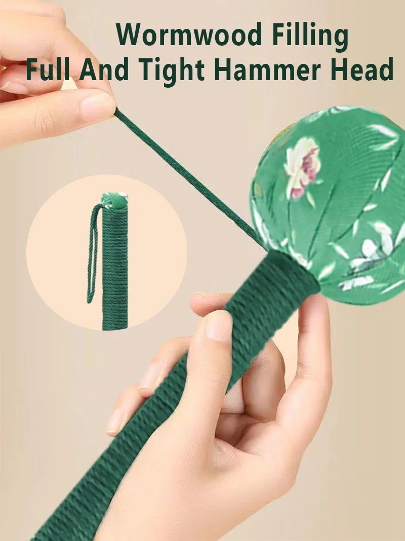 Back Knock Massage Tool Wormwood Mugwort Herbal Medicine Filling Hammer Massager Fitness Stress Relax Body Health Care
