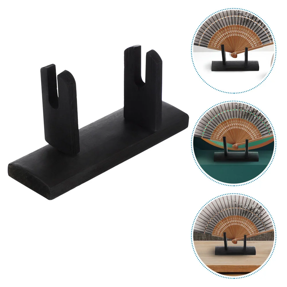

2 Pcs Holder Bender Peg Board Hook Black Clear Traditional Brim Hooks Fans Display Stand Miss