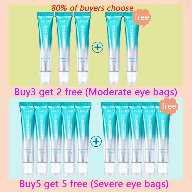 Crème pour les yeux au peptide anti-déformable, élimine les poches sous les yeux, blanchit les cernes, estompe les ridules, resserre les lignes fines, cosmétiques coréens, 7 jours