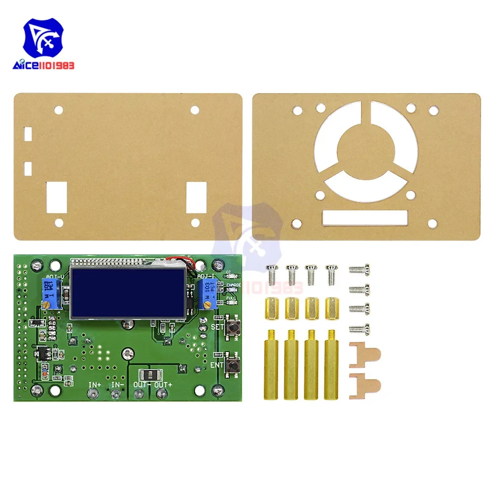 diymore CC/CV Adjustable DC-DC DC 10-60V to DC 10-32V 10A Step Down Buck Converter Power Supply Module LCD Display with Case