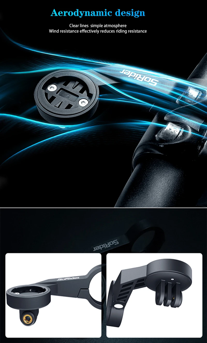 BiKe Computer-Halterung, Tacho-Lenker für Edge 540 530 830, IGPSPORT XOSS G Magene CYCPLUS GPS-Kilometerzähler – Detail 3