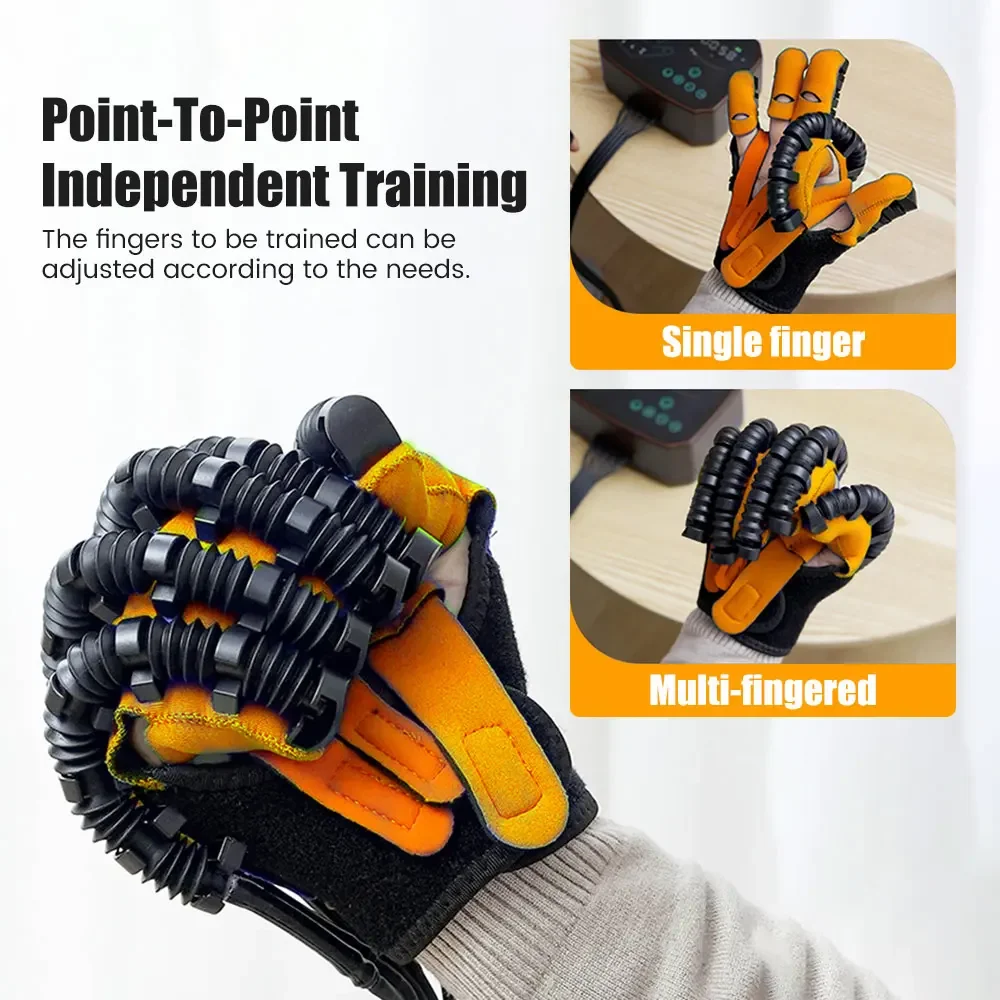 Intelligent Rehabilitation Robotic Gloves Cerebral Infarction Stroke Hemiplegia Hand Function Recovery Training Finger Trainer