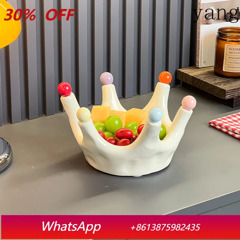 

CX household coffee table ceramic fruit plate, candy dried fruit plate, snack plate