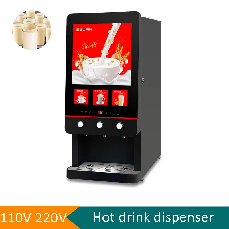 Large Capacity Automatic Instant Coffee Milk Tea All-in-One Machine Commercial Milk Tea Vending Machine Soybean Milk Machine