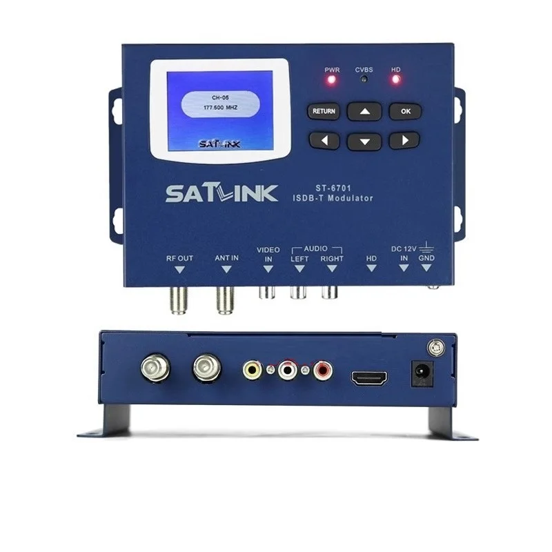 SATLINK ST-6701 HDMI ISDB-T RF Modulator 1 Route MPEG1/4 Satlink ISDB T RF Modulator ST6701 H.264 AVC encoder for Brazil Japan
