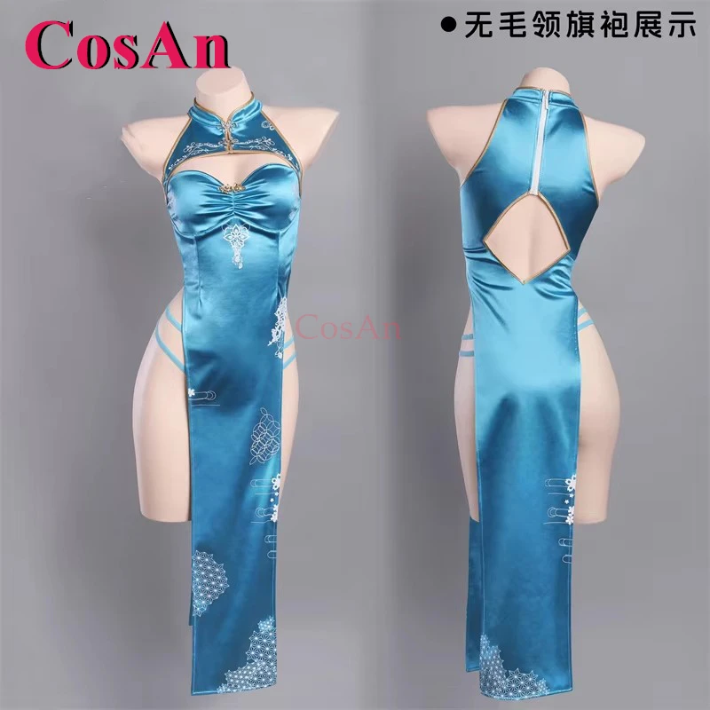 

CosAn Game Blue Archive Itinose Asena Cosplay Costumes Elegant Sweet Blue Cheongsam Women Halloween Party Role Play Clothing